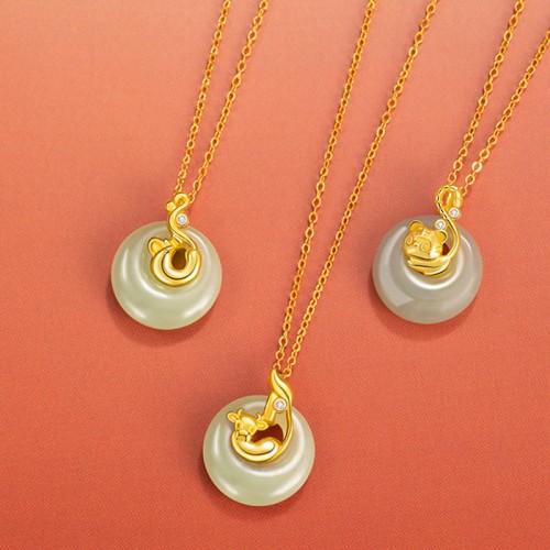 Hetian Jade Silver Abundance Zodiac Pendant Hetian Jade Silver Abundance Zodiac Pendant