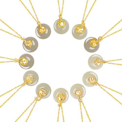 Hetian Jade Silver Abundance Zodiac Pendant Hetian Jade Silver Abundance Zodiac Pendant