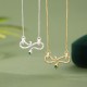 Sterling Silver Year of the Snake Blessing Necklace Pendant Sterling Silver Year of the Snake Blessing Necklace Pendant