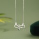 Sterling Silver Year of the Snake Blessing Necklace Pendant Sterling Silver Year of the Snake Blessing Necklace Pendant