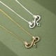 Sterling Silver Year of the Snake Blessing Necklace Pendant Sterling Silver Year of the Snake Blessing Necklace Pendant