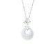 Chalcedony Sterling Silver Lotus Flower Necklace Pendant