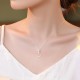 Chalcedony Sterling Silver Lotus Flower Necklace Pendant