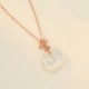 Chalcedony Sterling Silver Lotus Flower Necklace Pendant