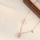 Chalcedony Pink Crystal Koi Fish Positive Necklace Pendant Chalcedony Pink Crystal Koi Fish Positive Necklace Pendant