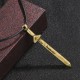 Vintage Yin Yang Copper Brass Sword Balance Necklace Vintage Yin Yang Copper Brass Sword Balance Necklace