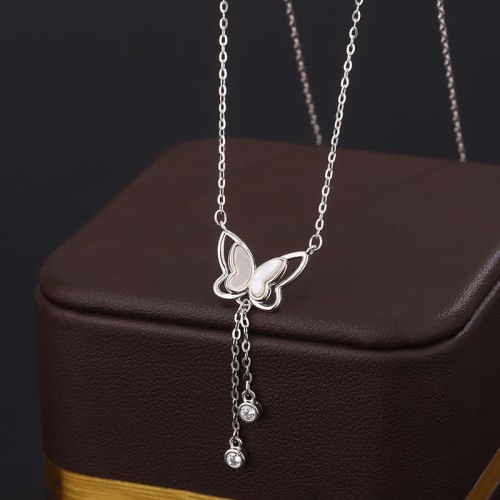999 Silver Tridacna Butterfly Calm Pendant