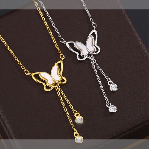 999 Silver Tridacna Butterfly Calm Pendant