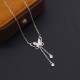 999 Silver Tridacna Butterfly Calm Pendant