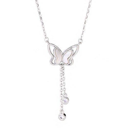 999 Silver Tridacna Butterfly Calm Pendant