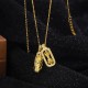 Sterling Silver Golden Pixiu Copper Coin Vajra Wealth Pendant