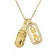 Sterling Silver Golden Pixiu Copper Coin Vajra Wealth Pendant