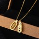 Sterling Silver Golden Pixiu Copper Coin Vajra Wealth Pendant