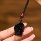 Black Obsidian Fulfillment Necklace Pendant