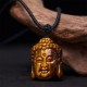Tiger Eye Buddha Head Courage Necklace Tiger Eye Buddha Head Courage Necklace
