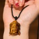 Tiger Eye Buddha Head Courage Necklace Tiger Eye Buddha Head Courage Necklace