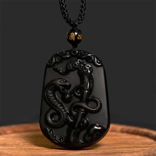 Chinese Zodiac Obsidian Purification Necklace Chinese Zodiac Obsidian Purification Necklace