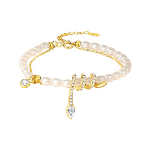 925 Silver Year of the Snake Pearl Necklace 925 Silver Year of the Snake Pearl Necklace