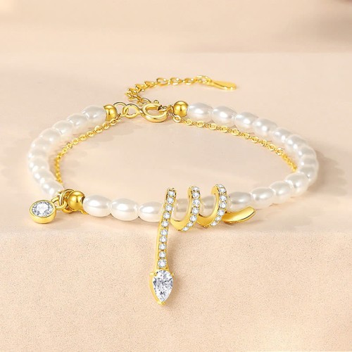 925 Silver Year of the Snake Pearl Necklace 925 Silver Year of the Snake Pearl Necklace