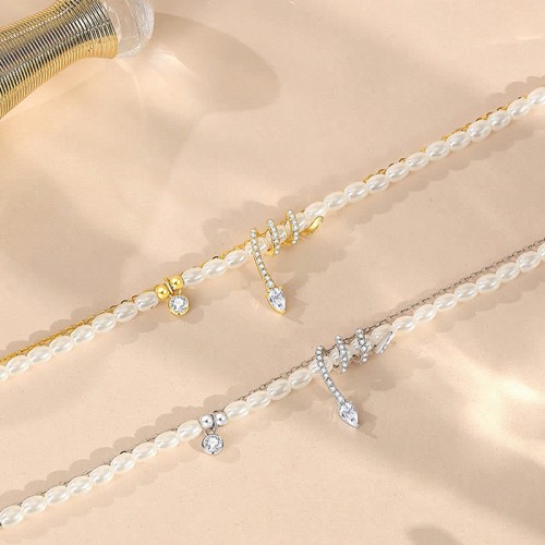 925 Silver Year of the Snake Pearl Necklace 925 Silver Year of the Snake Pearl Necklace