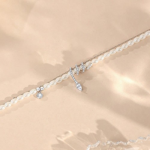 925 Silver Year of the Snake Pearl Necklace 925 Silver Year of the Snake Pearl Necklace