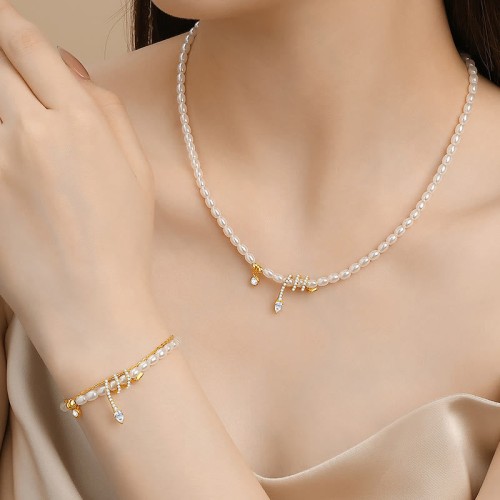 925 Silver Year of the Snake Pearl Necklace 925 Silver Year of the Snake Pearl Necklace