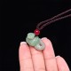 Zodiac Snake Natural Jade Luck Necklace Pendant