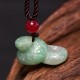 Zodiac Snake Natural Jade Luck Necklace Pendant