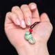 Zodiac Snake Natural Jade Luck Necklace Pendant