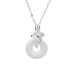 925 Silver Year of the Snake Chalcedony Positive Necklace