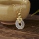 925 Silver Year of the Snake Chalcedony Positive Necklace