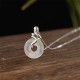925 Silver Year of the Snake Chalcedony Positive Necklace