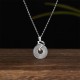 925 Silver Year of the Snake Chalcedony Positive Necklace