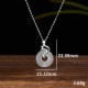 925 Silver Year of the Snake Chalcedony Positive Necklace