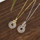 925 Silver Year of the Snake Chalcedony Positive Necklace
