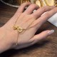 Chalcedony Fu Character Snake Harmony Pendant