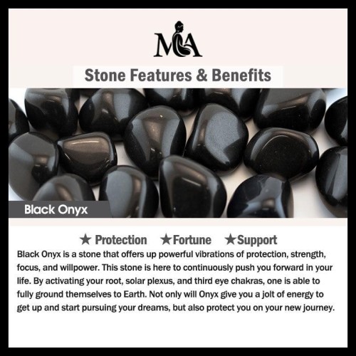 Black Onyx PiXiu Fortune Necklace with White Agate Black Onyx PiXiu Fortune Necklace with White Agate