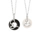 Black Onyx Chalcedony Snake Luck Pendant Black Onyx Chalcedony Snake Luck Pendant
