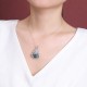 999 Silver Laughing Buddha Cyan Jade Lotus Success Pendant 999 Silver Laughing Buddha Cyan Jade Lotus Success Pendant