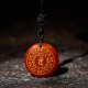 Vairocana Sanskrit Mantra Obsidian Aventurine Strength Pendant