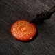 Vairocana Sanskrit Mantra Obsidian Aventurine Strength Pendant