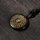 Vairocana Sanskrit Mantra Obsidian Aventurine Strength Pendant