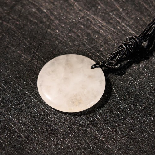 Vairocana Sanskrit Mantra Obsidian Aventurine Strength Pendant