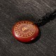 Vairocana Sanskrit Mantra Obsidian Aventurine Strength Pendant