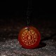Om Mani Padme Hum Black Obsidian Strength Necklace Om Mani Padme Hum Black Obsidian Strength Necklace