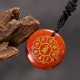 Om Mani Padme Hum Black Obsidian Strength Necklace Om Mani Padme Hum Black Obsidian Strength Necklace