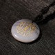 Om Mani Padme Hum Black Obsidian Strength Necklace Om Mani Padme Hum Black Obsidian Strength Necklace