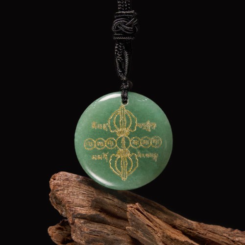Vajra Dorje Black Obsidian Fulfillment Necklace