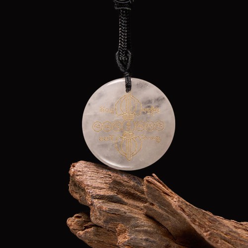 Vajra Dorje Black Obsidian Fulfillment Necklace