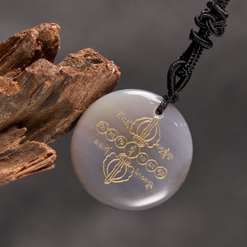 Vajra Dorje Black Obsidian Fulfillment Necklace